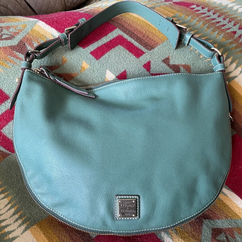 Dooney and Bourke Sage Green Leather Luna Handbag